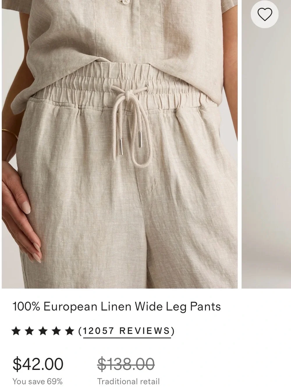 Quince Wide-Leg Linen Pants - Bundle of 3